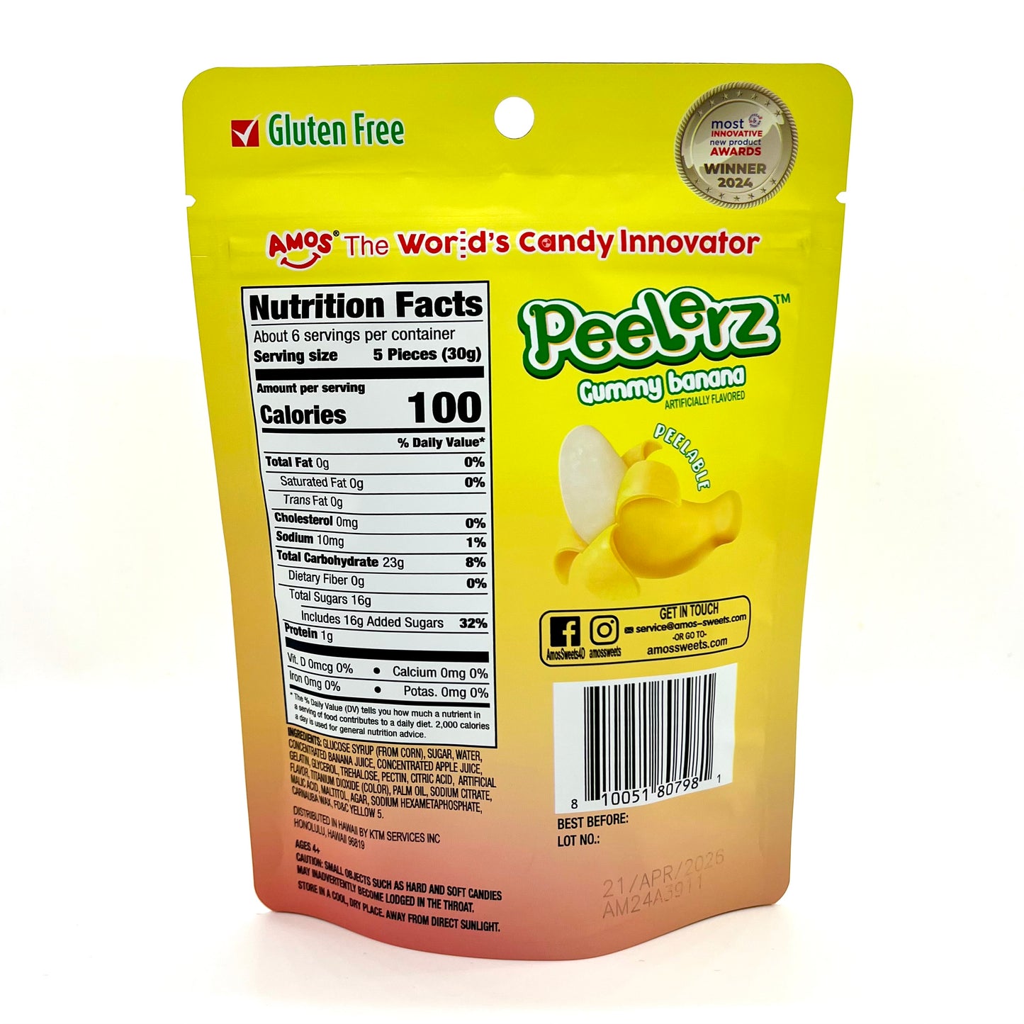PEELERZ GUMMY BANANA 6 OZ. - Wholesale Unlimited Inc.