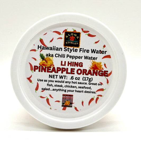 HAWAIIAN STYLE FIRE WATER - LI HING PINEAPPLE ORANGE - Wholesale Unlimited Inc.