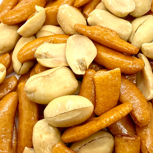 Hot Arare With Peanuts