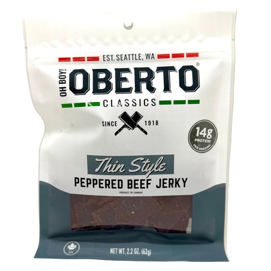 Oberto Thin Style Beef Jerky - Peppered