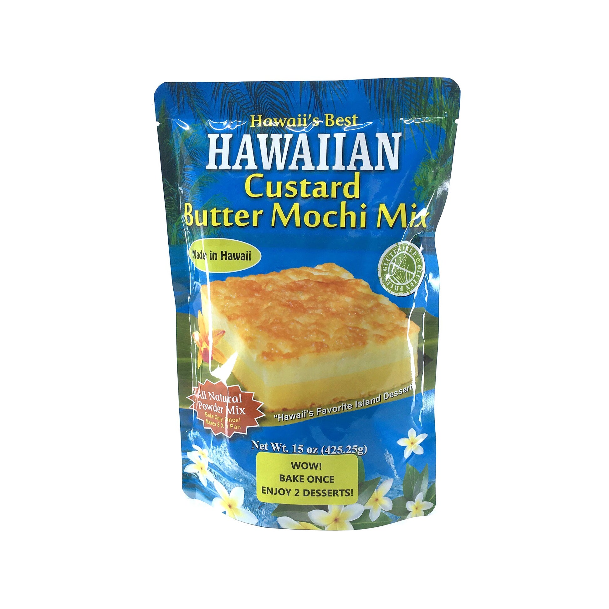 Hawaii's Best Custard Butter Mochi Mix 15 oz - Wholesale Unlimited Inc.