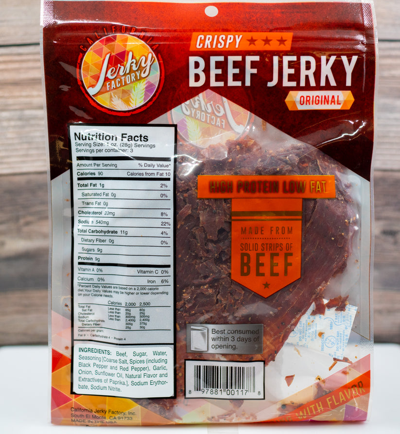 California Jerky Factory Beef Jerky (Original) Wholesale Unlimited Inc.