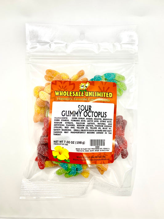(NEW) Sour Gummy Octopus - Wholesale Unlimited Inc.