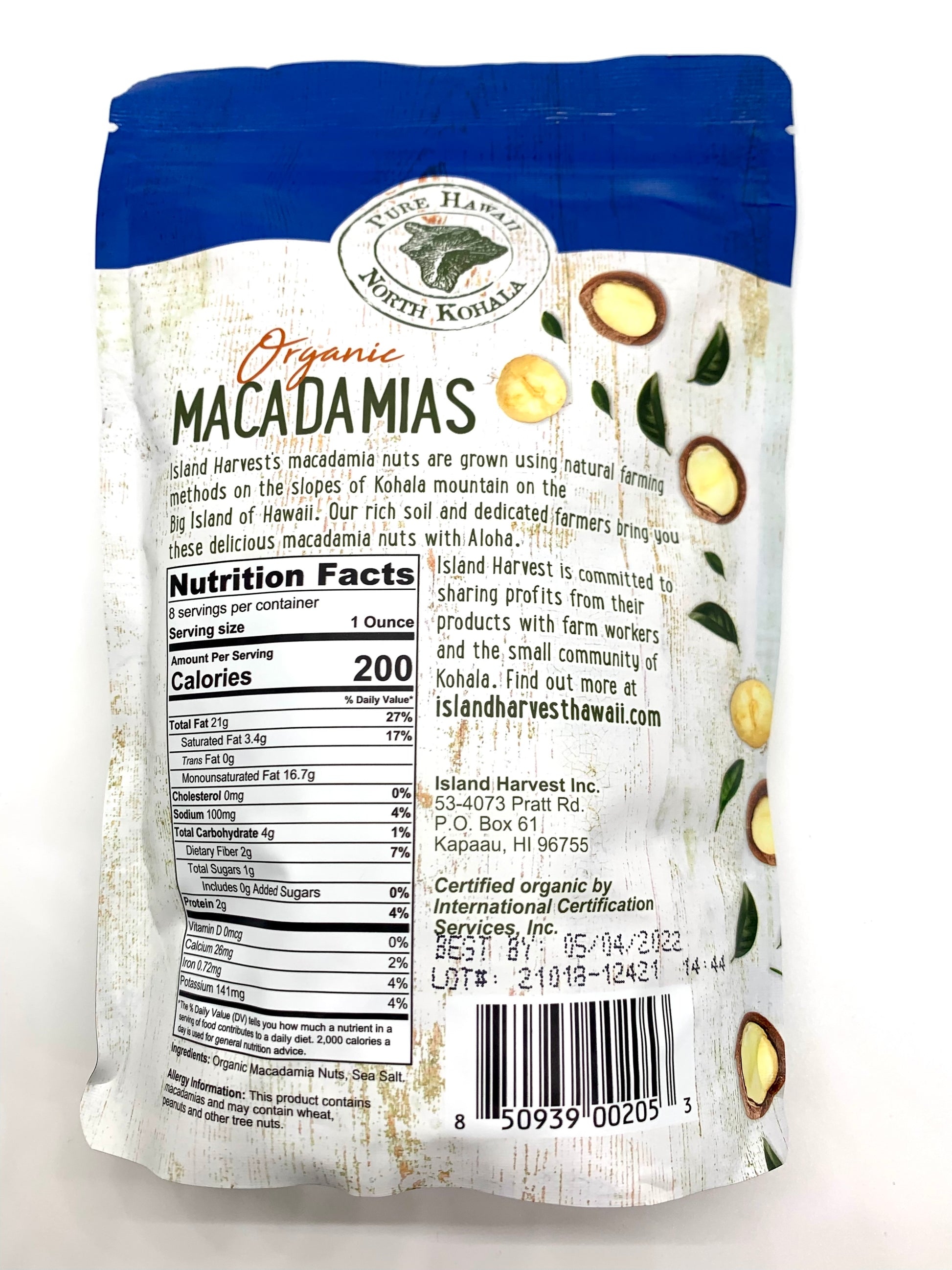 (NEW) Organic Sea Salt Mac Nuts - Wholesale Unlimited Inc.