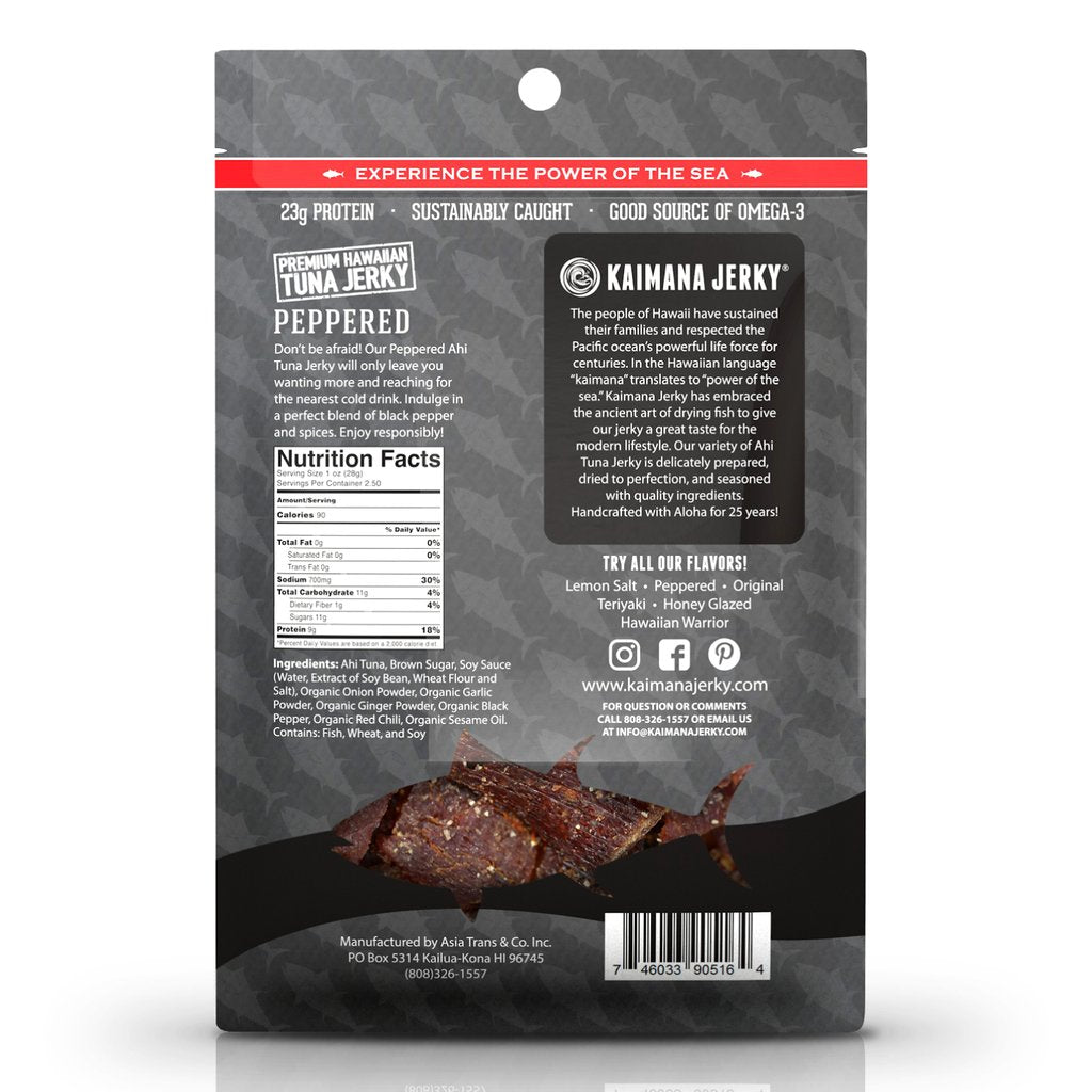 Ahi Jerky (Peppered) - Wholesale Unlimited Inc.