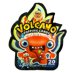 Volcano Popping Candy - Cola - Wholesale Unlimited Inc.