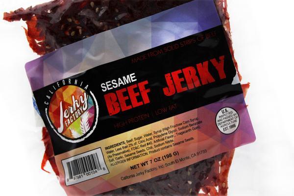 California Jerky Factory - Sesame Beef Jerky - Wholesale Unlimited Inc.